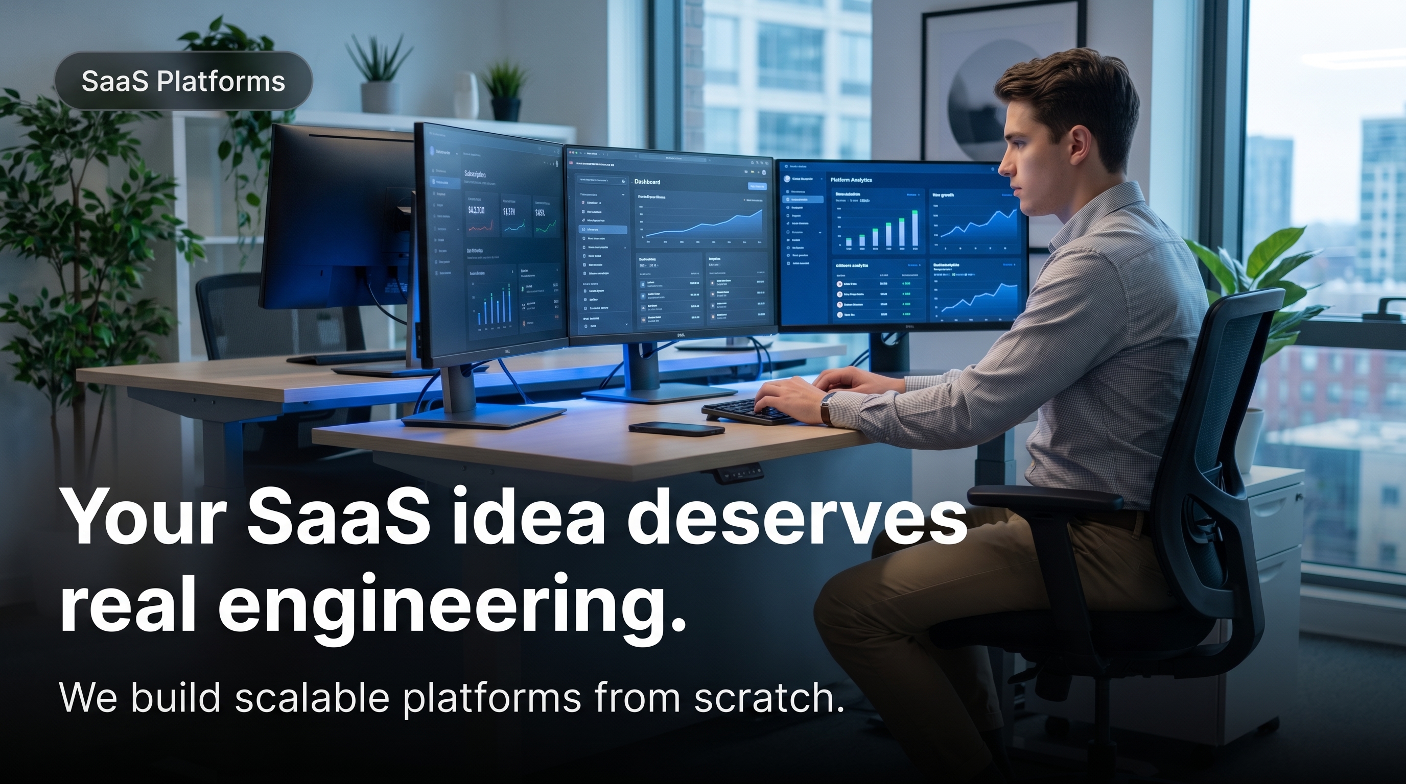 SaaS development — Krilap builds scalable platforms from scratch